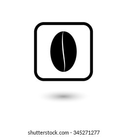 Coffee bean - vector icon