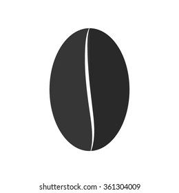 Coffee bean  - vector icon