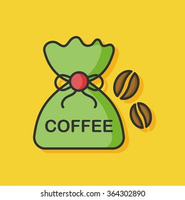 coffee bean vector icon