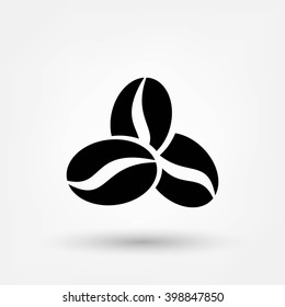 coffee bean vector icon