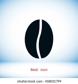 coffee bean vector icon