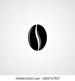 Coffee bean vector icon. Illustration for graphic and web design