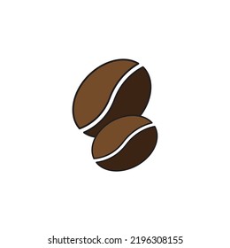 coffee bean vector icon illustration design logo template