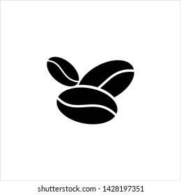 Coffee bean vector icon simple and modern flat symbol for web site, mobile, logo, app, UI. Coffee bean icon vector illustration, EPS10.