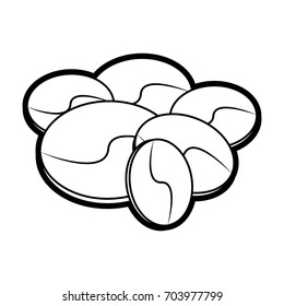coffee bean vector illustration