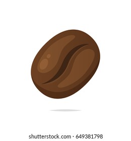 Coffee bean vector isolated illustration