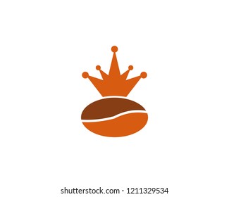 Coffee bean vector logo