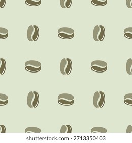Granos de café abstracto patrón sin fisuras. Granos de café de fondo Vector