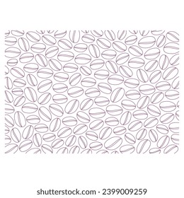 coffee beans background. contour coffee beans background