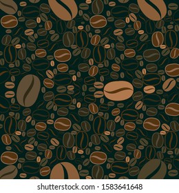 Coffee beans background for decoration 