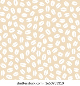 Coffee beans background, seamless pattern