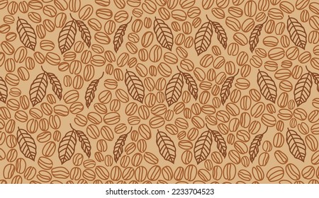 coffee beans background.Vector illustration eps10.