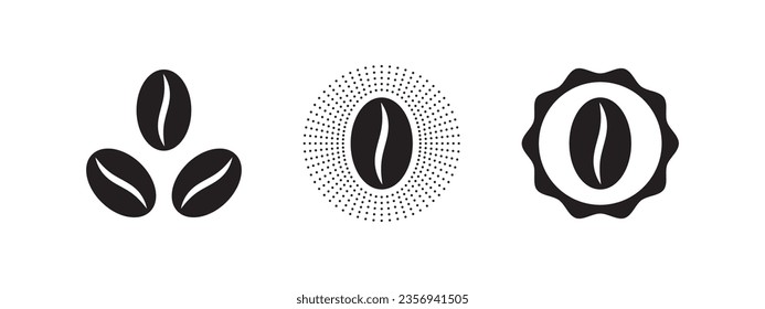 Coffee beans. Coffee badges and icons. Design elements. Vector scalable graphics