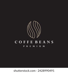 Coffee Beans, coffee cafe logo illustration design template