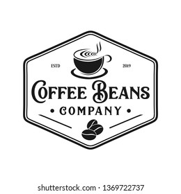 Coffee beans classic logo