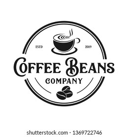Coffee beans classic logo
