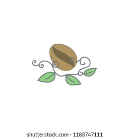 coffee beans colored icon. Element of colored coffee icon for mobile concept and web apps. Color coffee beans icon can be used for web and mobile