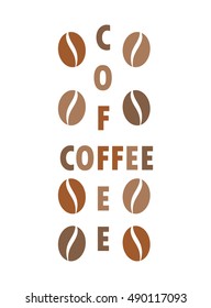 Coffee beans concept. Vector illustration