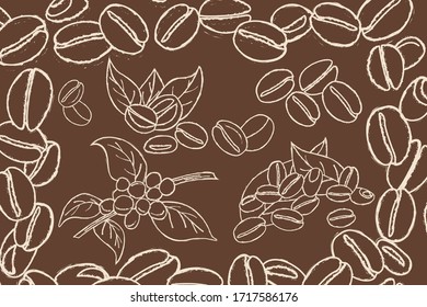Coffee Beans Doodle Backgrounds. this is a doodle coffee beans for be used for doodle, cafe menu, restaurant menu and other needed. this file is included eps only and ready to edit.