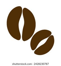 Coffee beans. Drink, beverage, invigorating, hot, degree of roasting, Arabica, Robusta, morning, breakfast, liquid, dessert, latte, Americano, espresso, cappuccino. Vector illustration