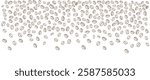 Coffee beans falling pattern or background. Vector illustration