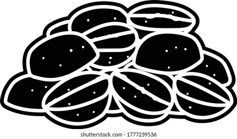 Frascos de café Elemento de comida rápida Vector de glifo