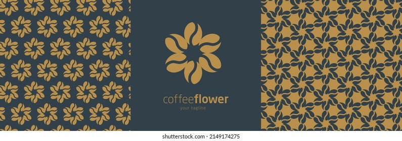 Kaffeebohnen-Vektorlogo