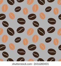 Coffee beans in frames, border, background. Coffee beans background. Coffee Beans Illustration for packaging.
