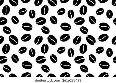 Coffee beans in frames, border, background. Coffee beans background. Coffee Beans Illustration for packaging.
