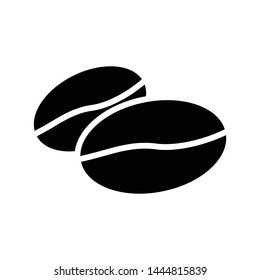 coffee beans glyph flat vector icon