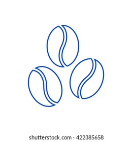 Coffee beans icon.