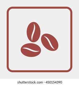 Coffee beans icon.