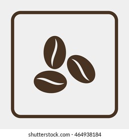 Coffee beans icon.