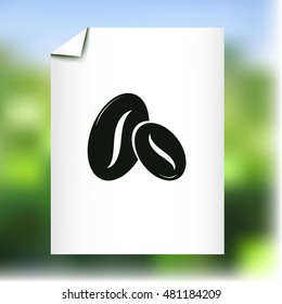Coffee beans icon