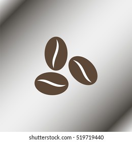 Coffee beans icon.