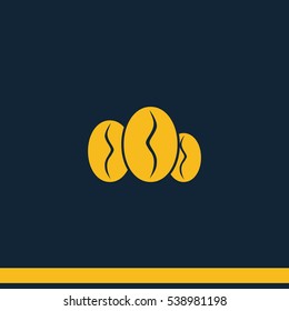 Coffee beans icon.