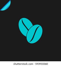 Coffee beans icon