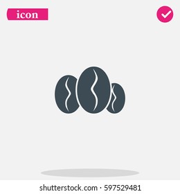 Coffee beans icon.