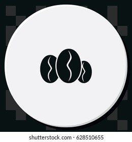 Coffee beans icon.