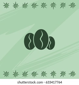 Coffee beans icon.