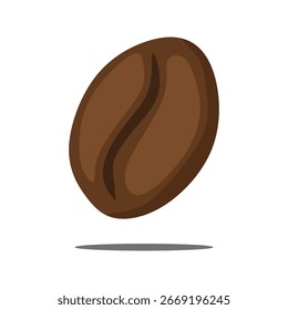 Ícone de grãos de café. Vetor de grãos de café isolado no branco