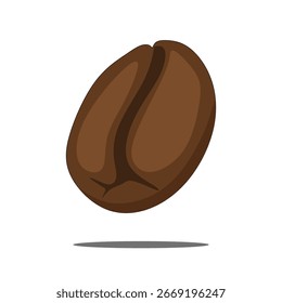 Icono de granos de café. Vector de grano de café aislado en blanco