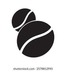 Coffee Beans Icon. Black Vector. Simple Illustration.