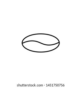 coffee beans icon. caffeine symbol. Flat vector illustration isolated on white background.