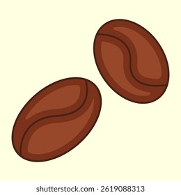 Coffee beans icon. Cartoon illustration of coffee beans  icon for web