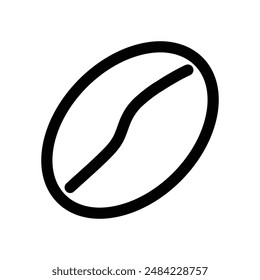Coffee beans icon design in filled and outlined style