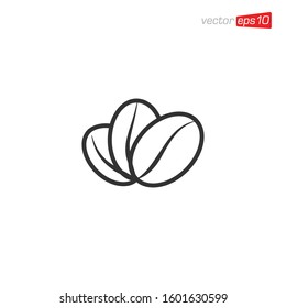 Coffee Beans Icon Design Illustration