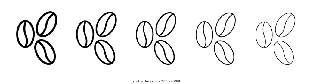 Coffee beans icon design, logo, app, UI. Vector illustration, EPS