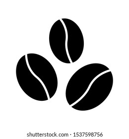 Coffee beans icon design. Coffee beans icon in trendy flat style design. Vector illustration.