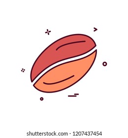 Coffee beans icon design vector